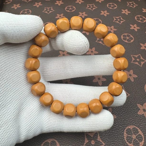 佰枷出品-猴头核桃手串反油小六方9大+