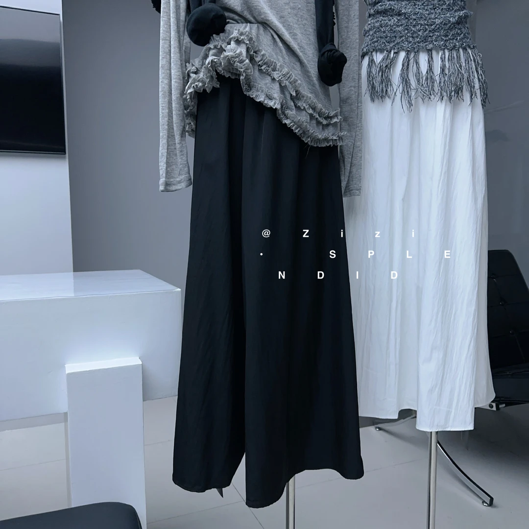 ZiZi 福秒（9Zi9205#)简约纯色松紧腰半身裙  9-216