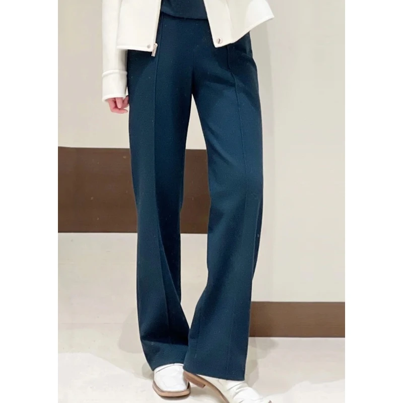 原厂特价清！拍完则无”小禾“ 意大利进口羊毛混纺直筒裤DCP24169-1