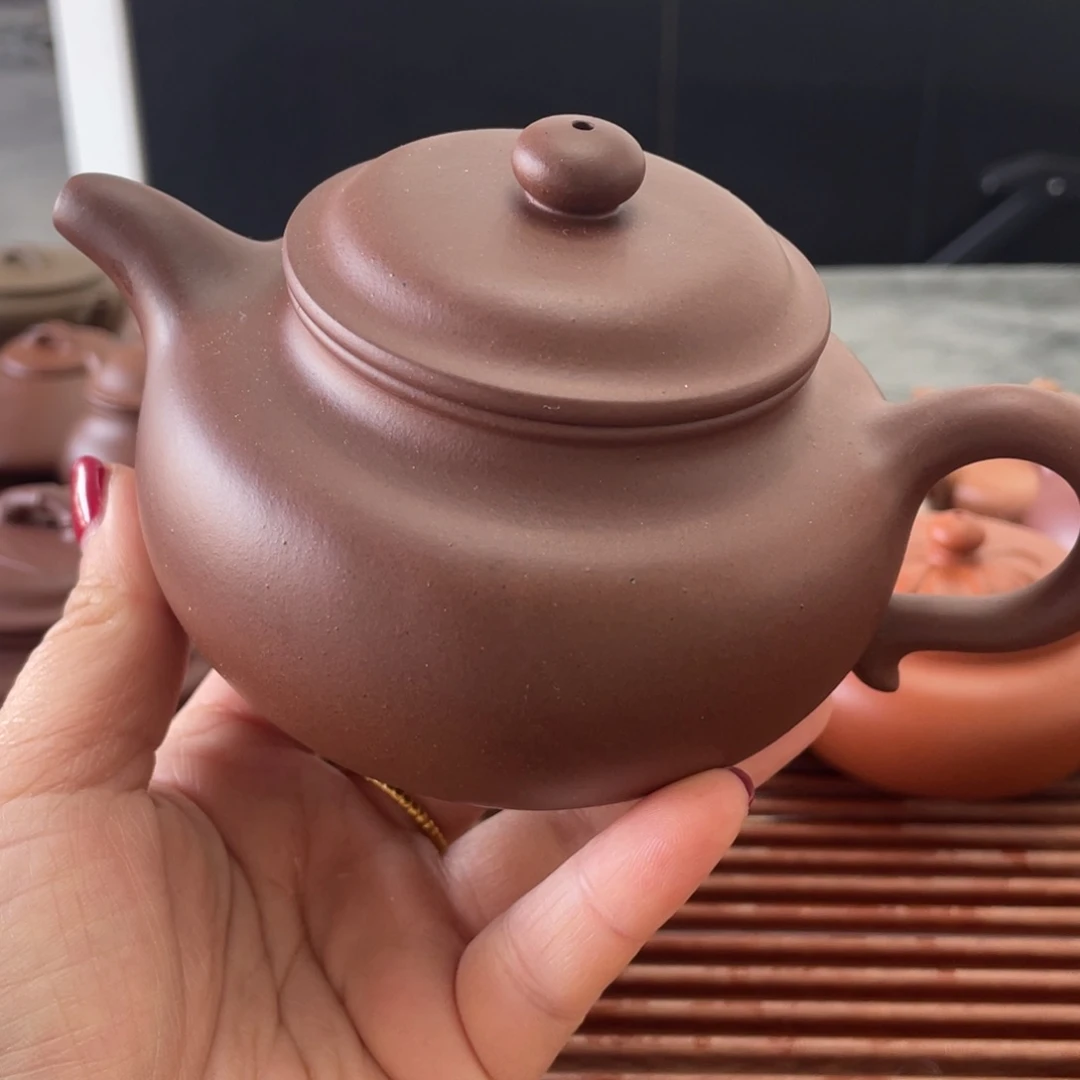紫砂茶壶仿古紫泥280cc