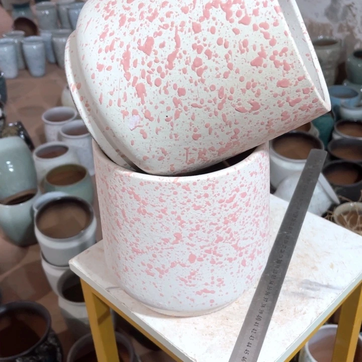 紫砂花盆口径19高度21两只正品