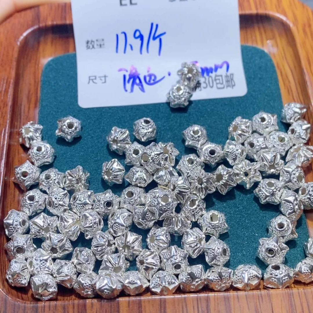 水晶珠宝半成品银S925镶嵌EE328