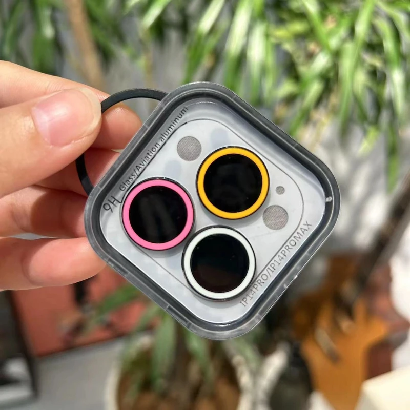 【独立镜头膜】独立夜光闪钻创意个性防尘适用于15promax手机镜头膜