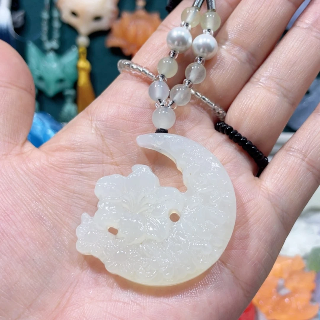 【闪购商品】未镶嵌岫玉颈饰65项链