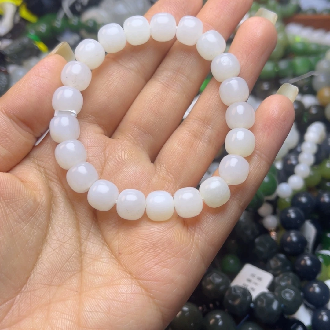 和田玉未镶嵌手链