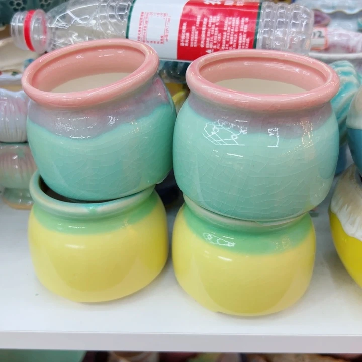 有孔，满10元发货多肉陶瓷花盆