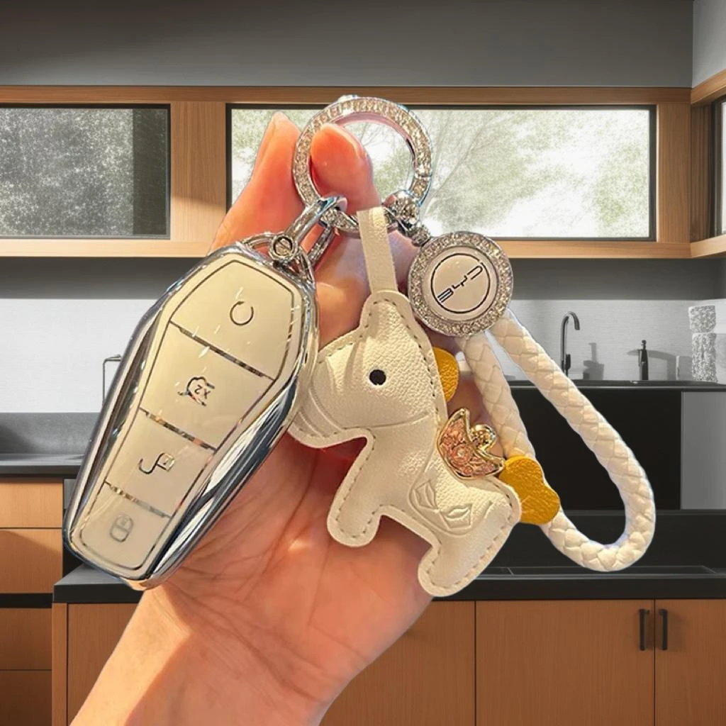 比亚迪秦L钥匙套新款元up宋汉唐plus海豹06dmi海豚海鸥车包壳扣女