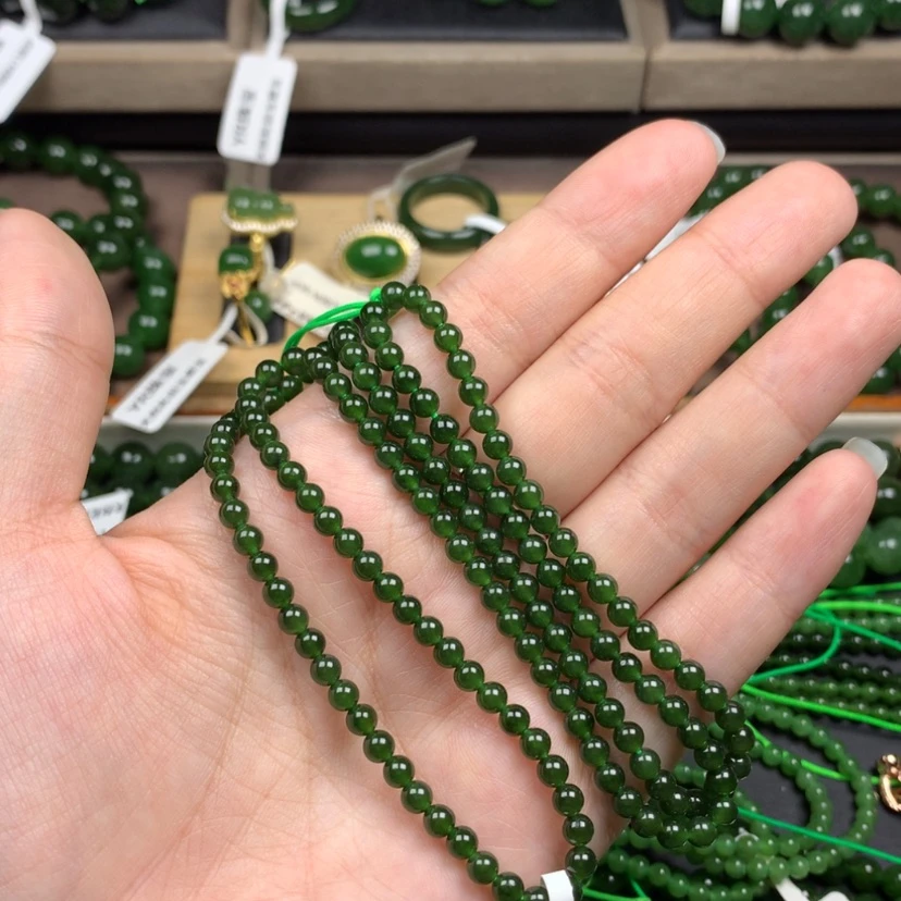 【闪购商品】颈饰未镶嵌和田玉（碧玉）豫**派4m