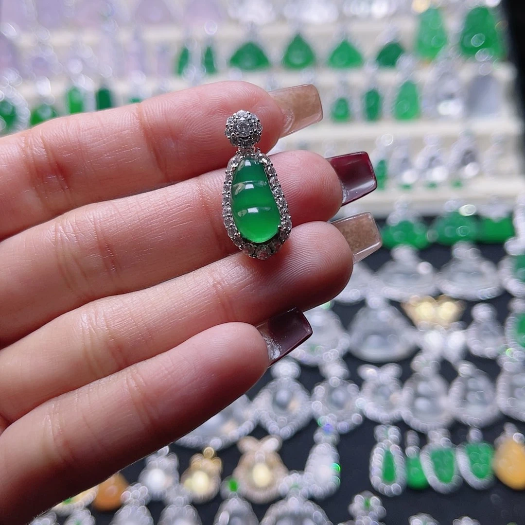 玛瑙/玉髓颈饰银S925镶嵌