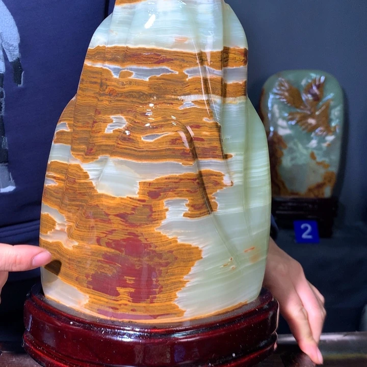 石材天然原石摆件