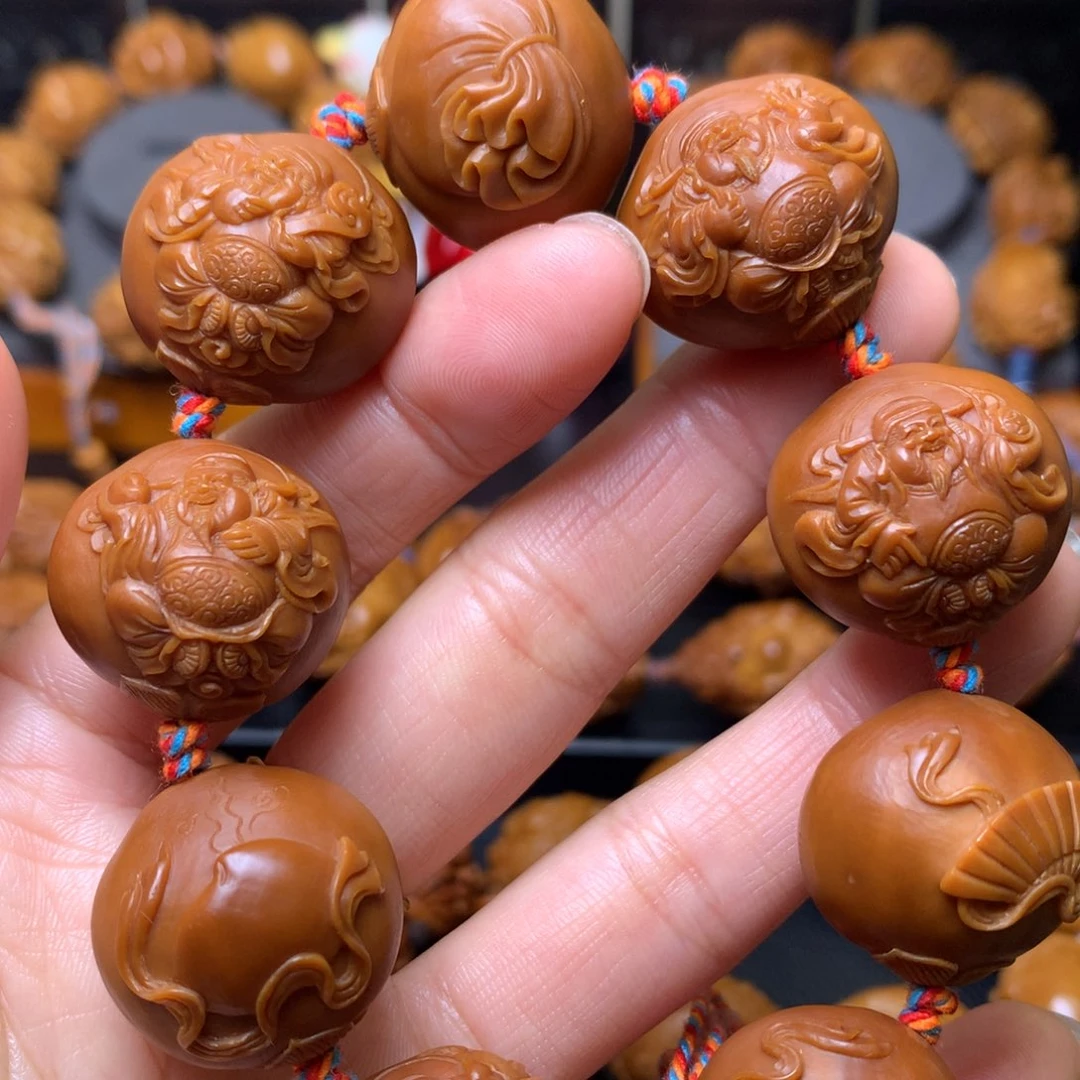 橄榄核手串/手链八宝财神