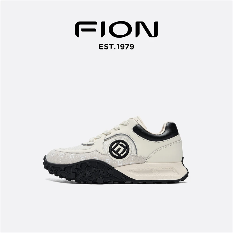 Fion/菲安妮女鞋2025春新款休闲板鞋厚底时尚百搭经典小众运动鞋