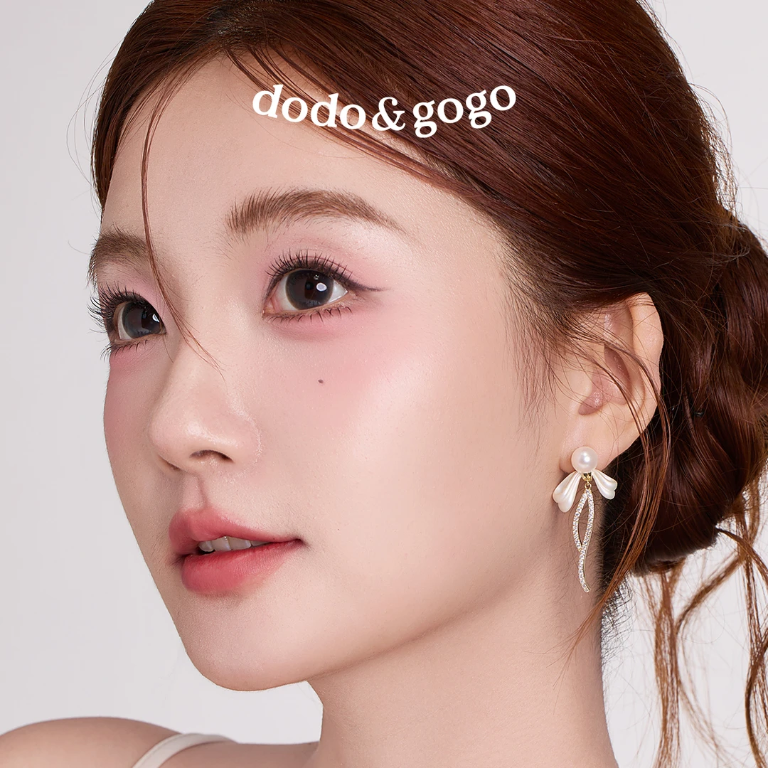 纯铜合成锆石耳饰 法式蝴蝶结流苏耳环女2025新款高级感耳钉耳饰