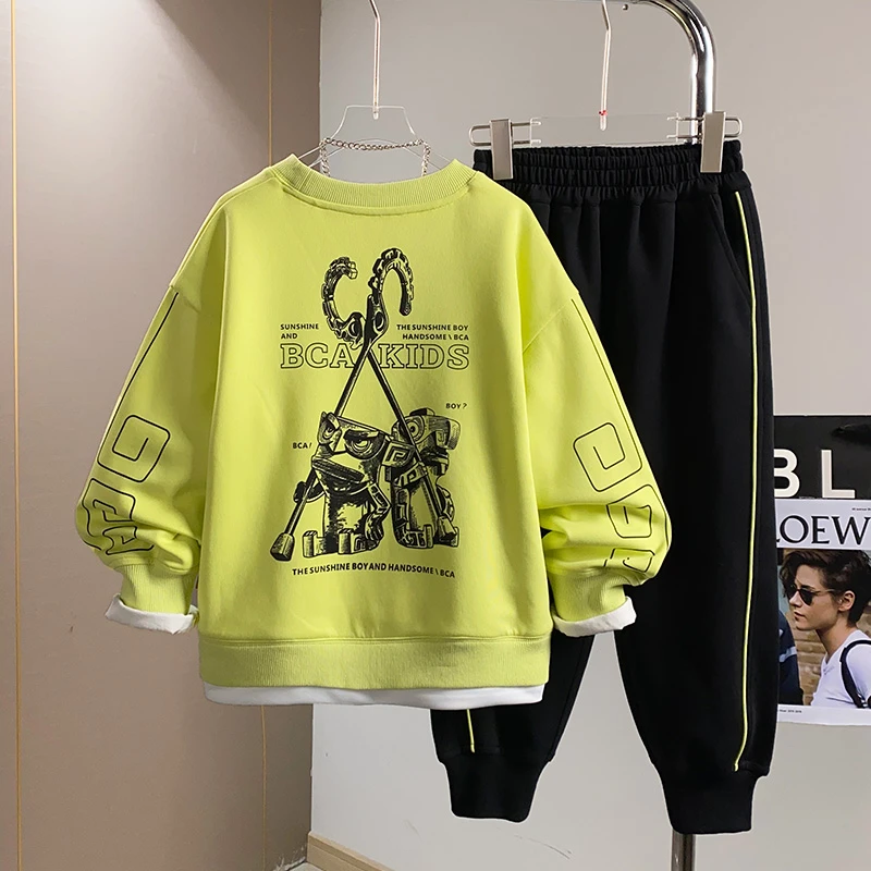 BCA【冠军代言】中大童青少年春季假两件卫衣套装DF-套装3154
