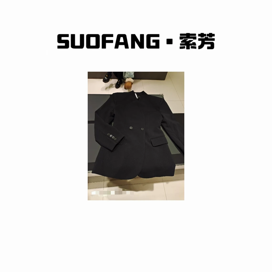 春季新款 时尚中式收腰西服外套