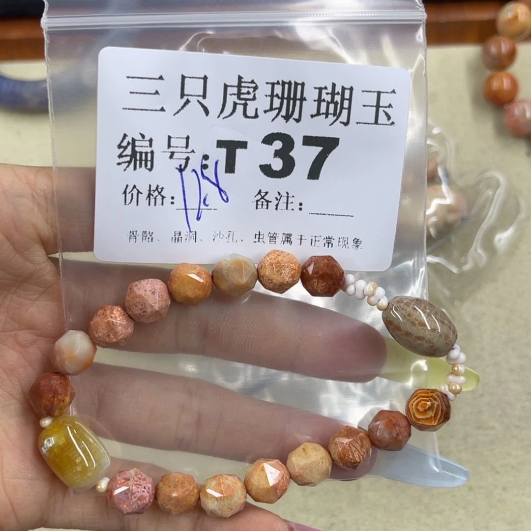觉***C硅化珊瑚（珊瑚玉）h未镶嵌