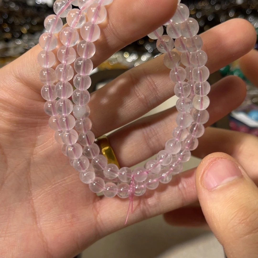 玛瑙/玉髓合金耳饰粉水晶六芒星卡7