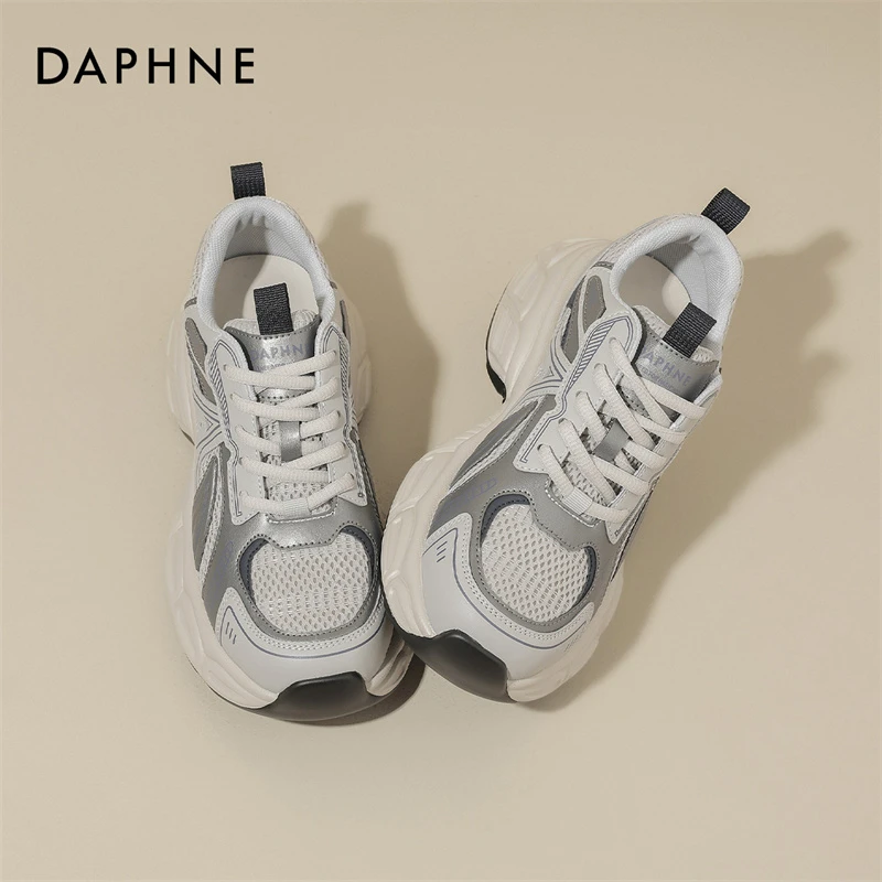 达芙妮厚底增高老爹鞋女款2025春季新款爆款超火小个子休闲运动鞋