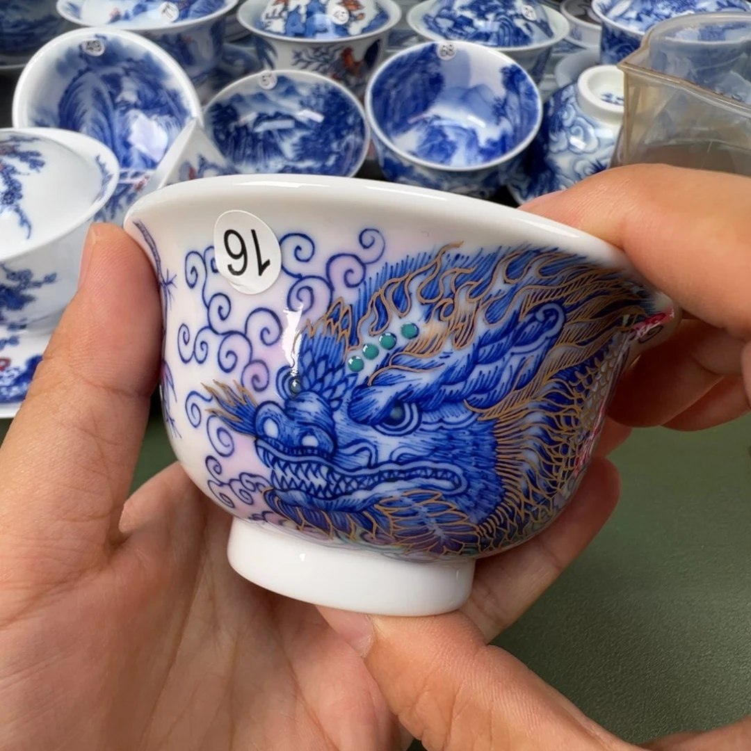 景德镇纯手工纯手绘茶具木木16