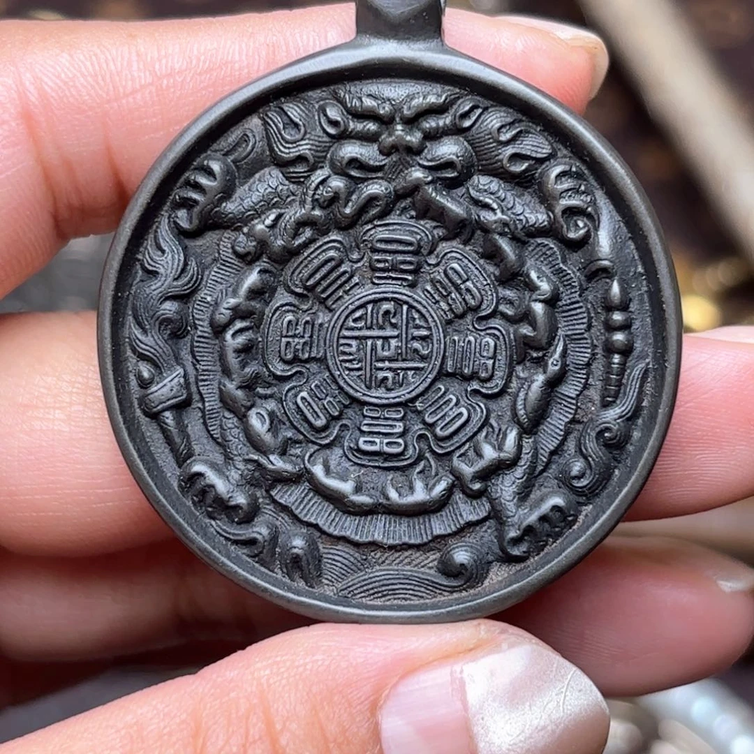 正*铜星月菩提吊坠项链