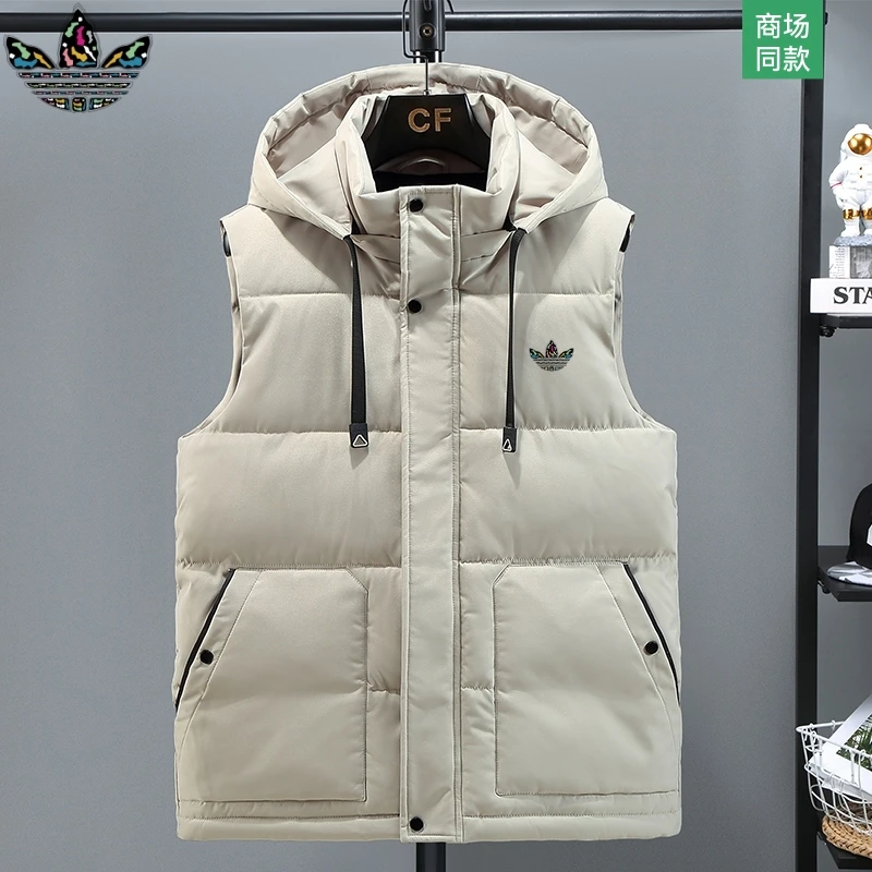 【官方奥特莱斯】品牌折扣 秋冬棉马甲男加厚保暖可拆卸帽背心外套