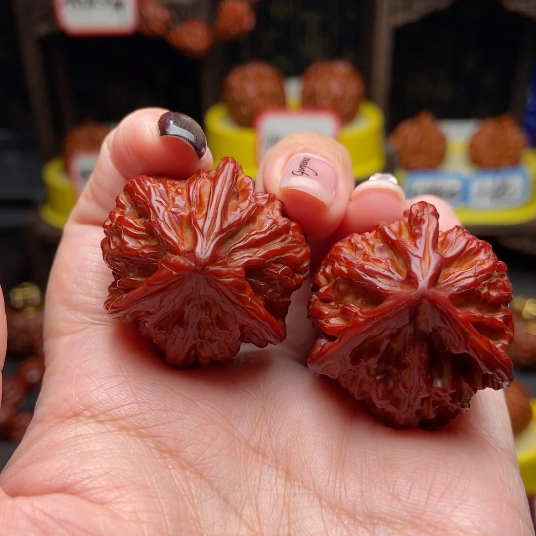 文玩核桃吊坠34御龙粗筋三棱