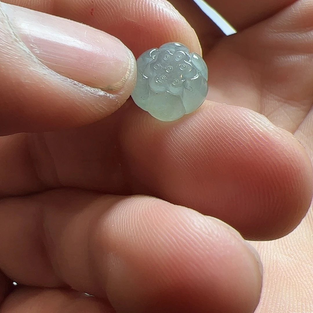 嘉***猫翡翠散珠莲花珠翡翠