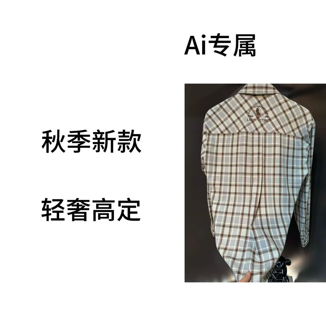 【AI专属】DM-2221秋季新款轻奢衬衫百搭休闲潮流通勤长袖款