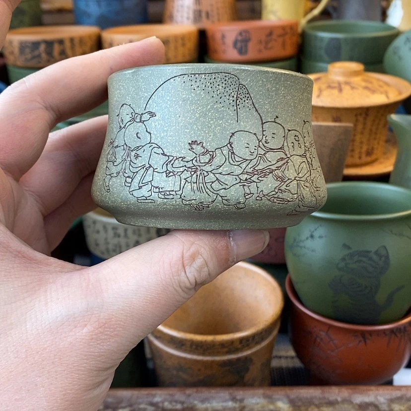 【闪购商品】紫砂杯子宜兴全手工紫砂杯