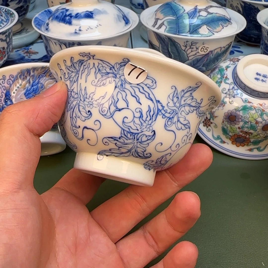彦祖纯手工手绘茶具77