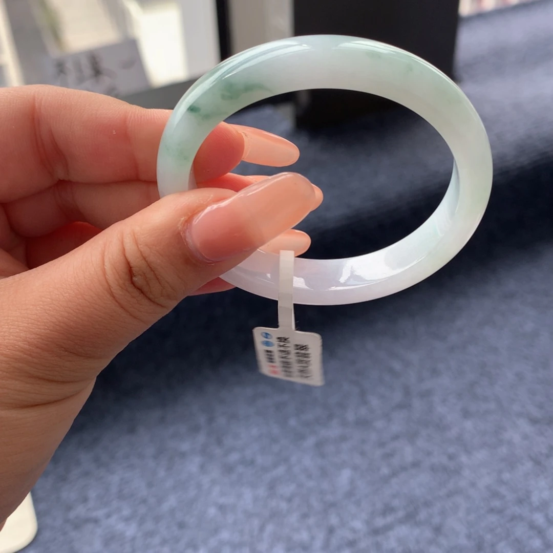 翡翠手镯未镶嵌29 50飘花贵妃