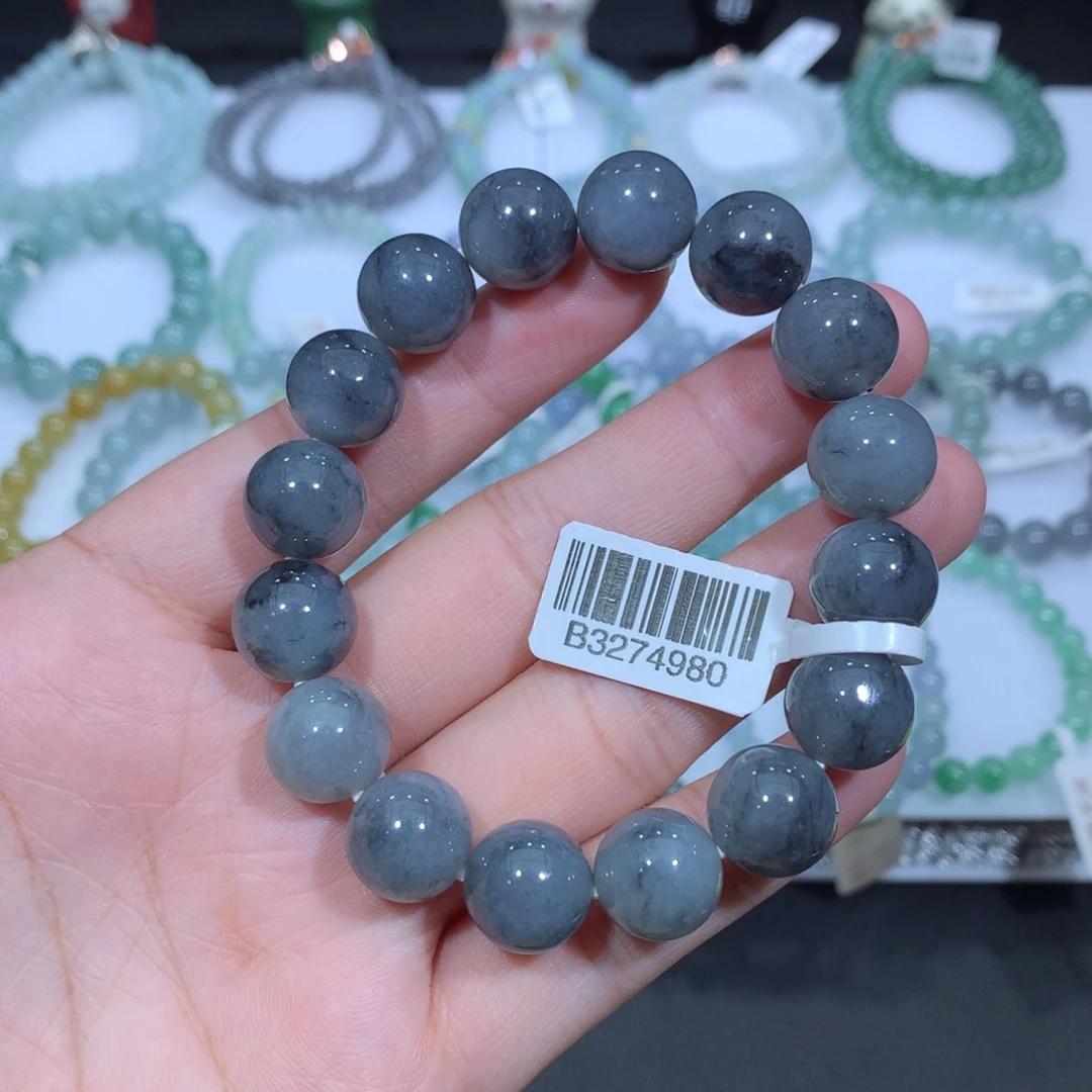 未镶嵌手串翡翠天然