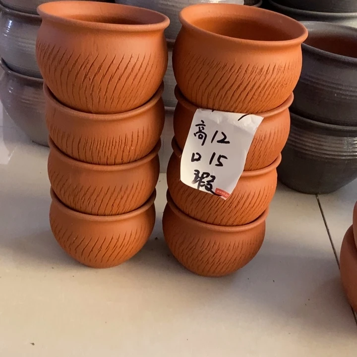 粗陶红陶绿植花盆957