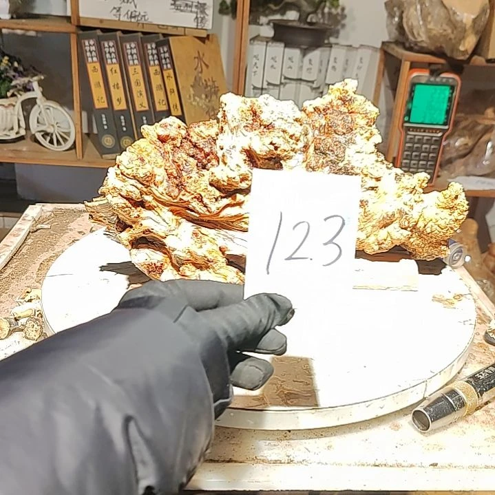 松木开***乐123号北沉香琥珀木天然造型