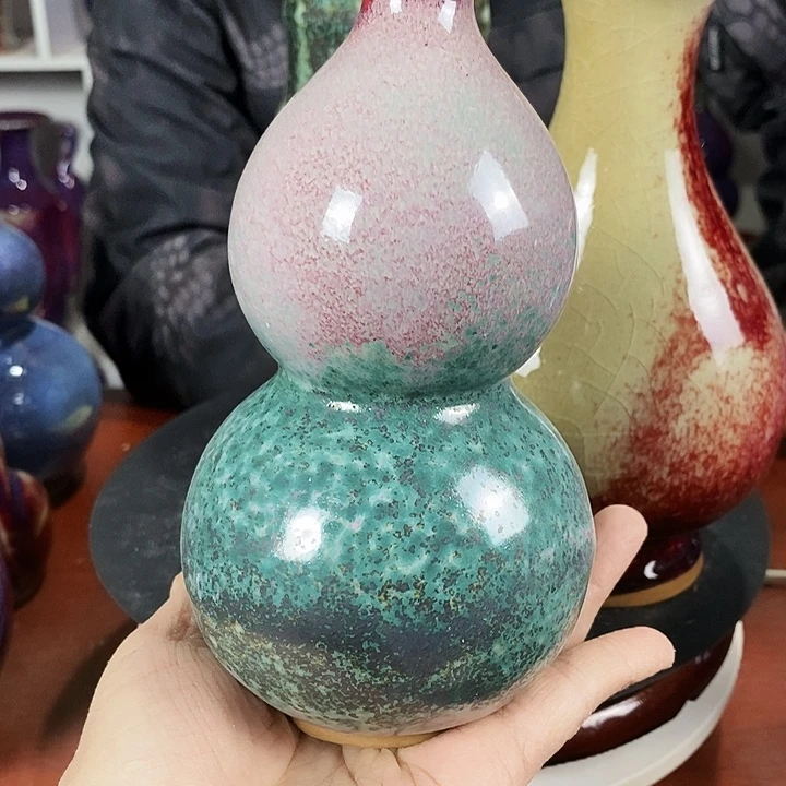 尚峰钧窑作品葫芦瓶
