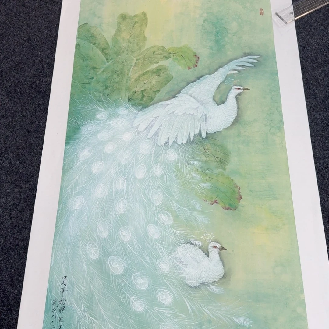 国画纯手绘山水花鸟作品