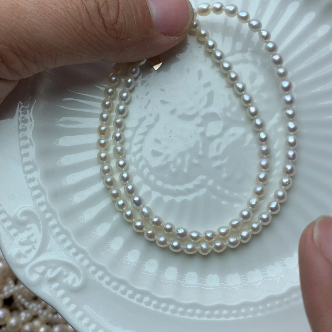 淡水珍珠4mm未镶嵌x17项链