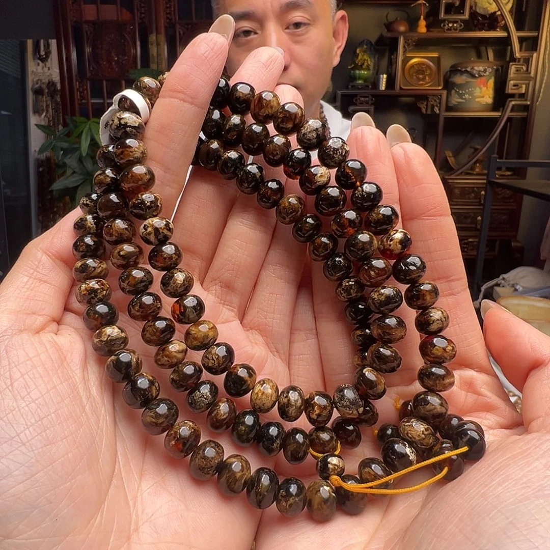 琥珀未镶嵌裸石抚顺琥珀20437九