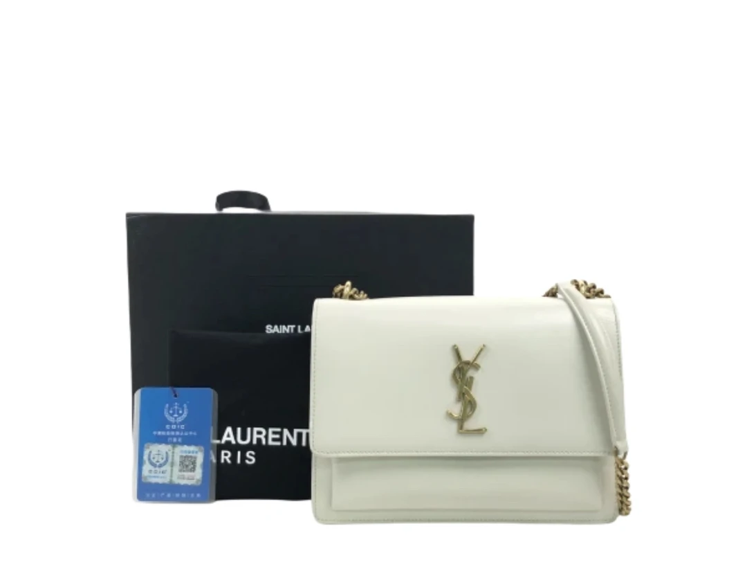 95新 YSL/圣罗兰 YSL/圣罗兰白金日落中号斜挎包