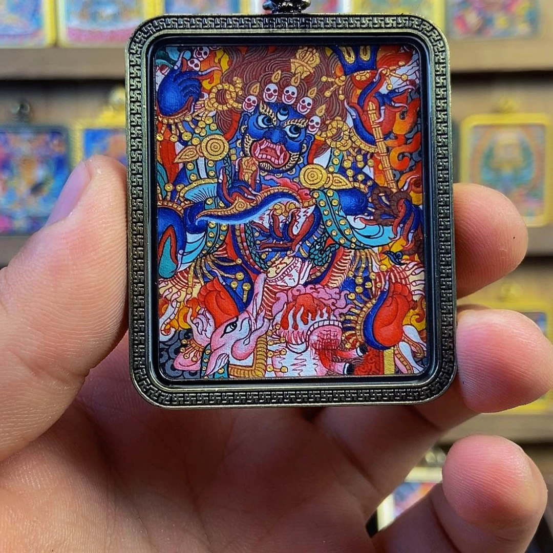 吾***兽纯手绘六臂大黑天