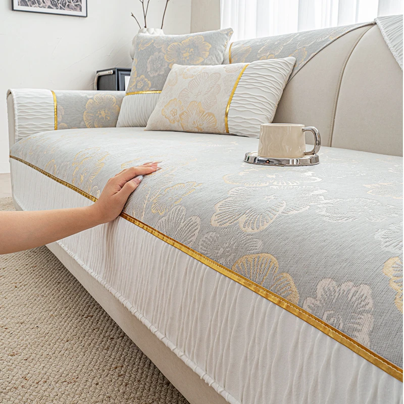 金蕊沙发垫子2025新款四季通用防猫抓沙发套罩直排沙发坐垫全包垫