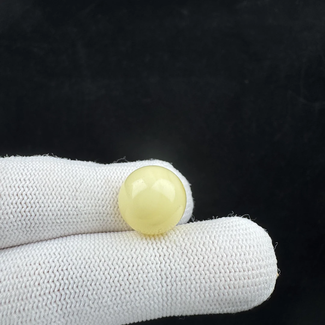 A1116天然蜜蜡圆珠14.4mm支持复检假一罚十