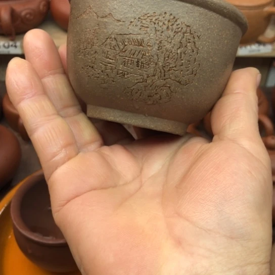 茶壶紫砂青将坡主人杯180豪升左右