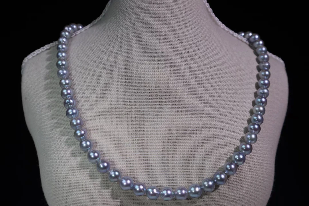 6-7mm海水真多麻珍珠项链高贵典雅