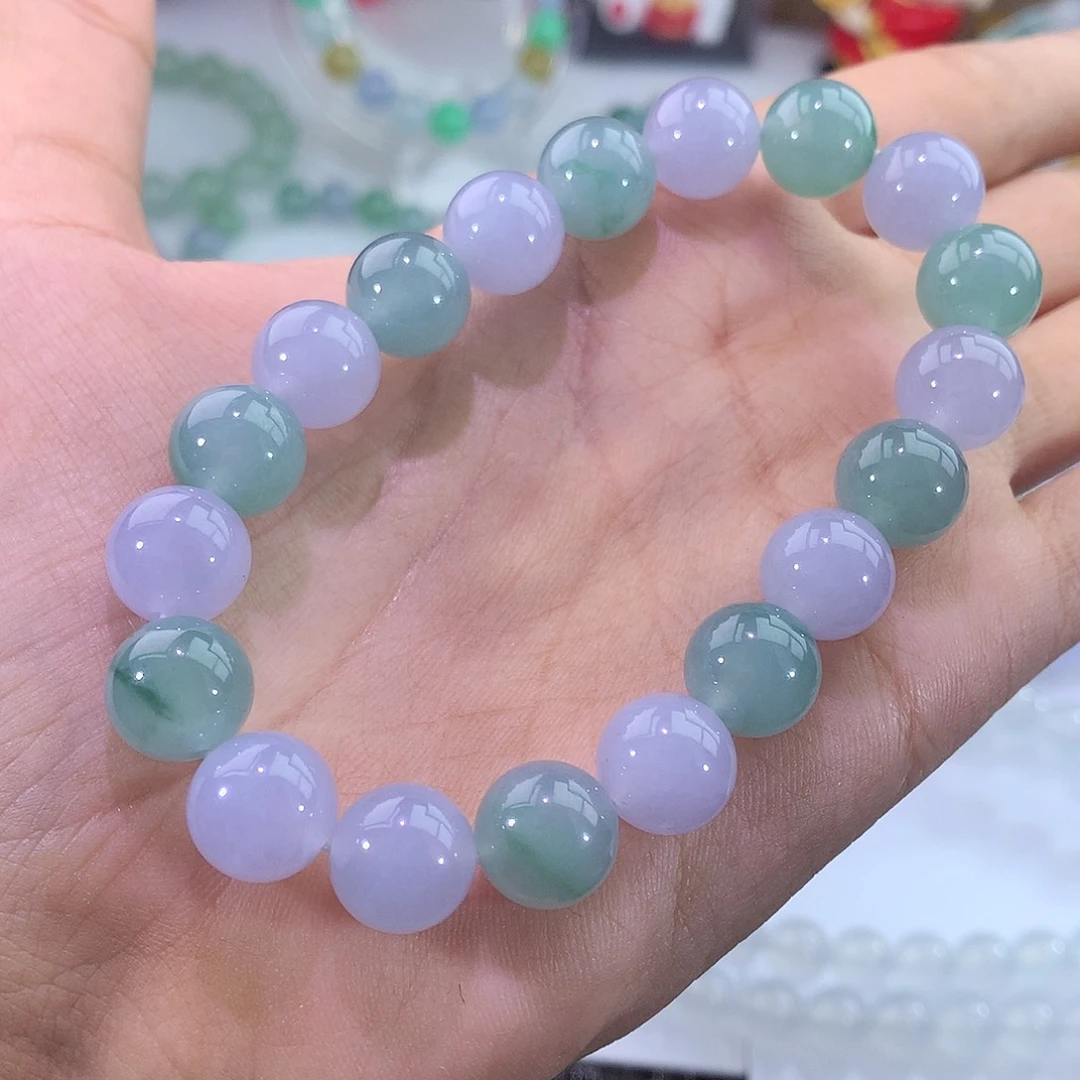 未镶嵌手链翡翠手串马卡龙手串