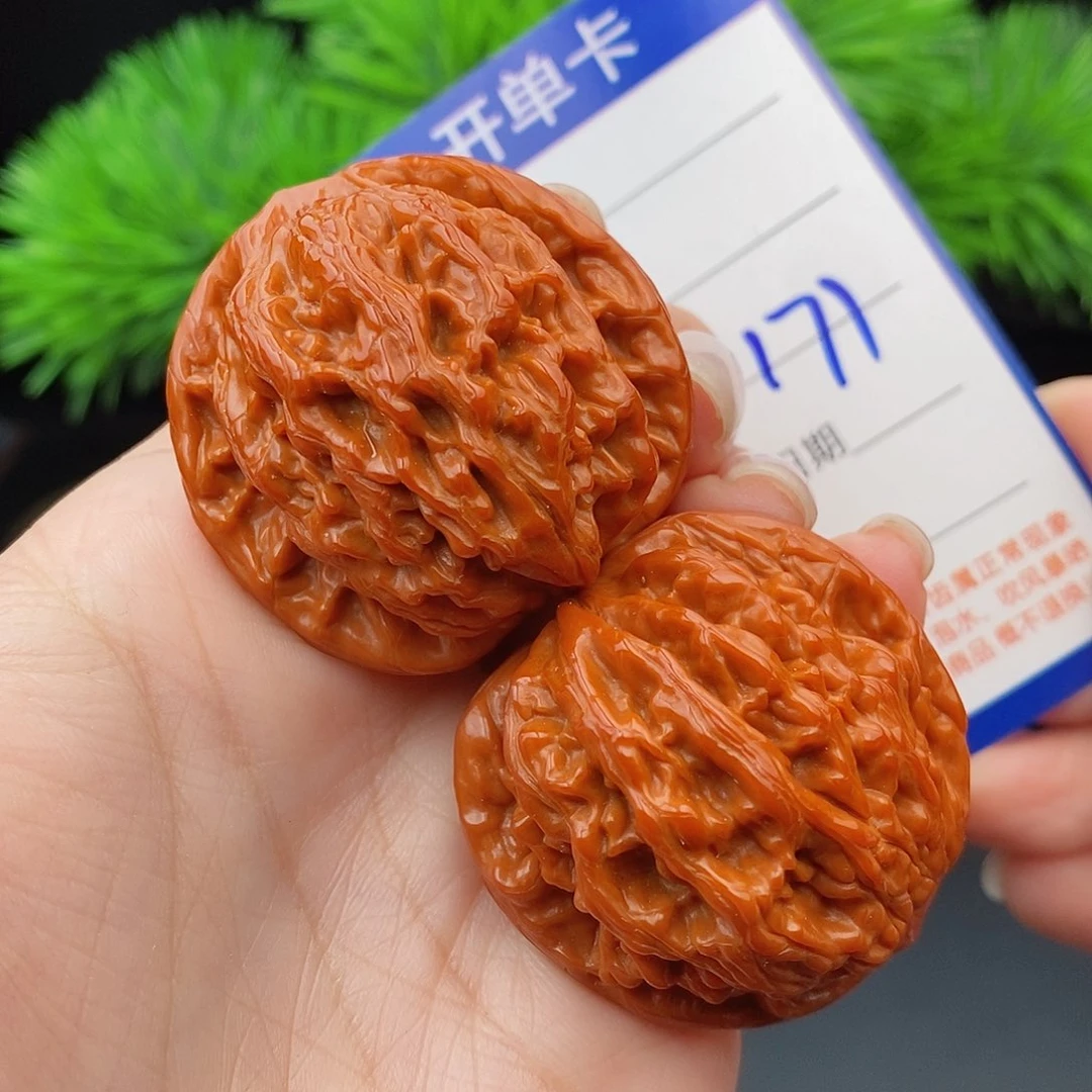 文玩核桃把件40虎头171