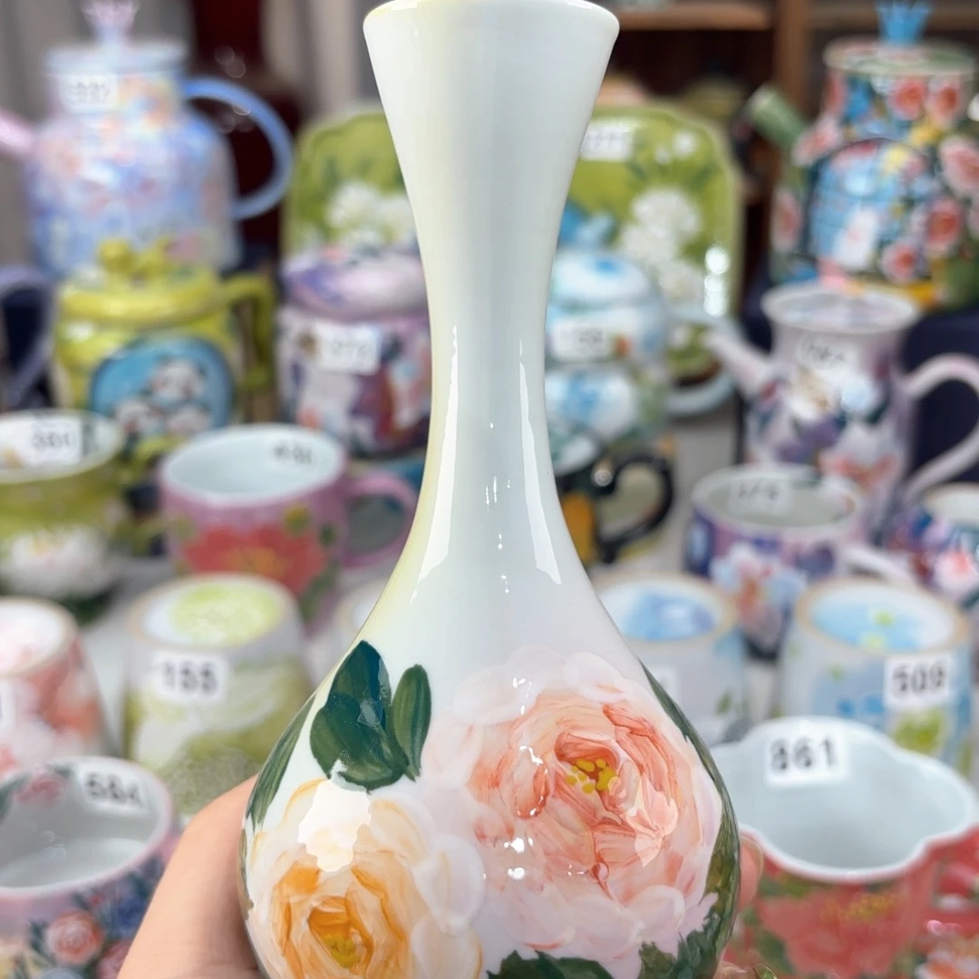 景德镇手绘高温釉下彩陶瓷茶具