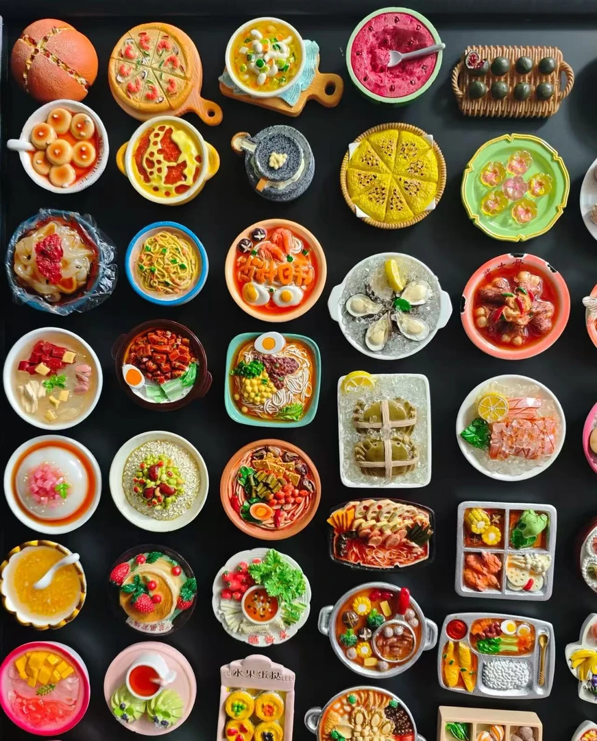 【直播间许愿代拆】仿高货树脂立体食玩冰箱贴+宠护手霜