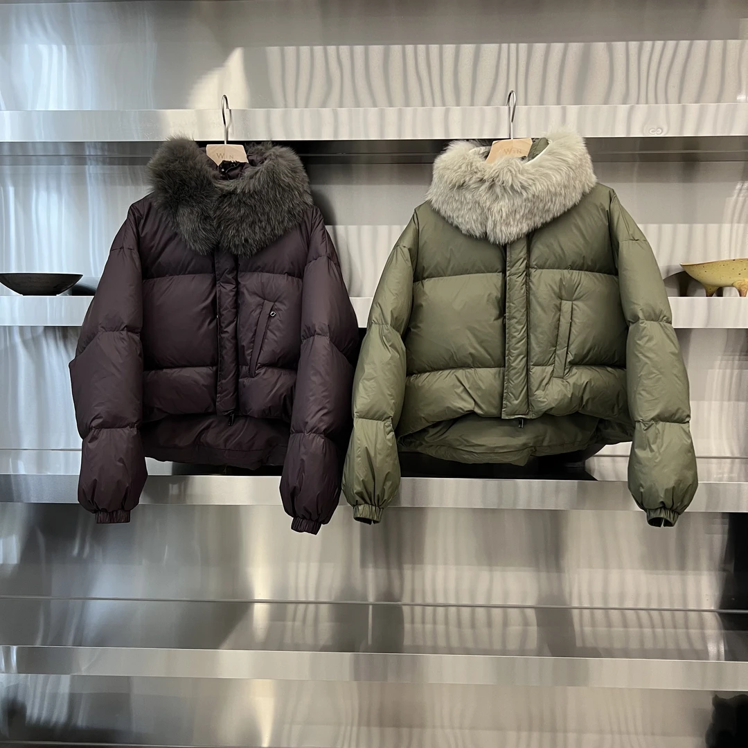 杜扎克可拆卸毛领羽绒服