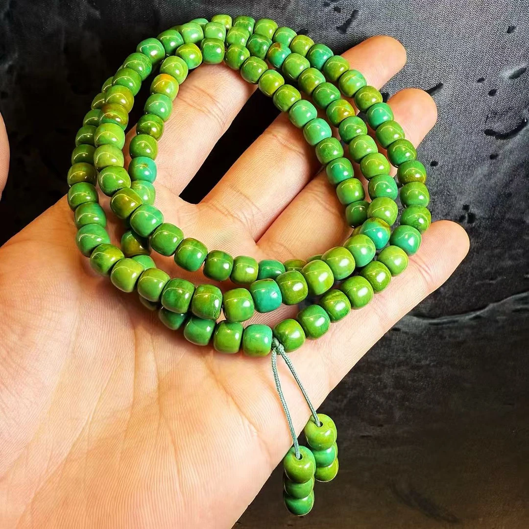 非金属玻璃吊坠 YS549 绿色玻璃多圈SC